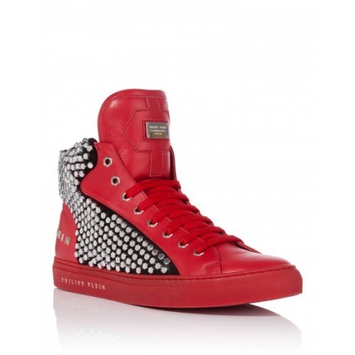 philipp plein red sneakers